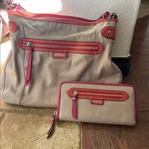 Coach Purse and Wallet Set